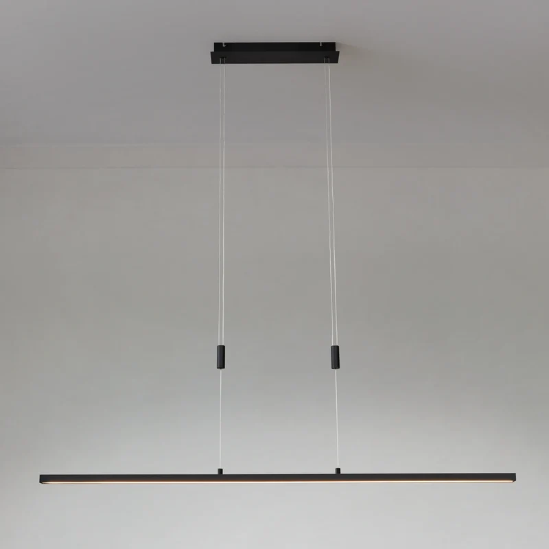 B-Ware Lindby Hängelampe Pendelleuchte LED Arneja schwarz höhenverstellbar dimmbar