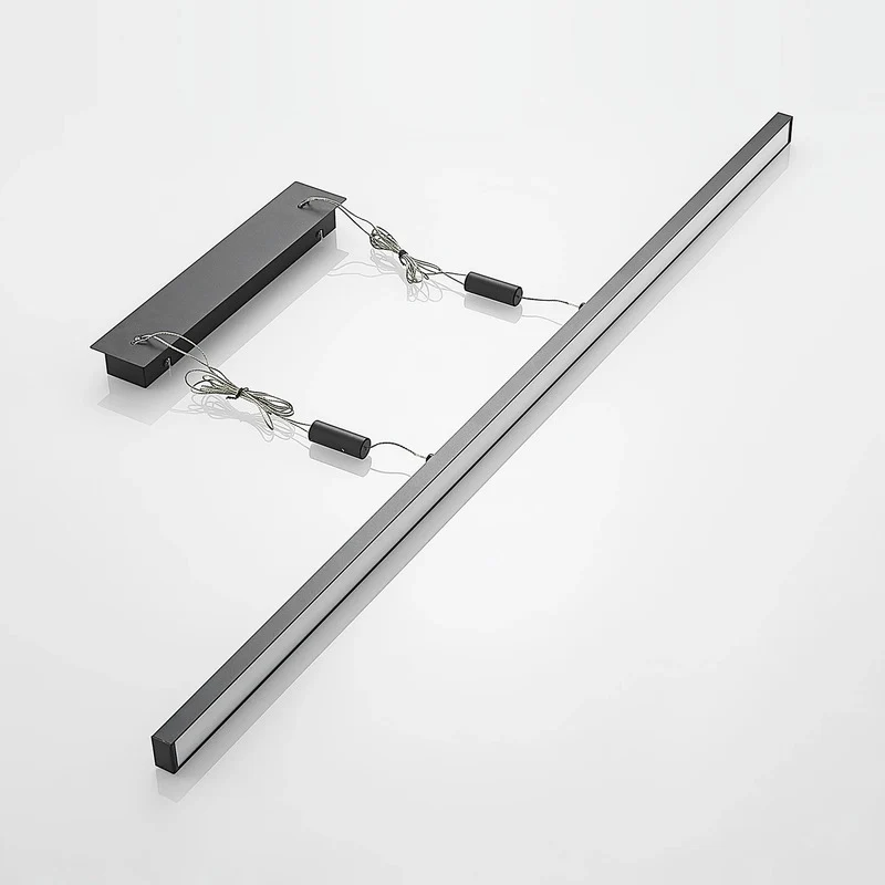 B-Ware Lindby Hängelampe Pendelleuchte LED Arneja schwarz höhenverstellbar dimmbar