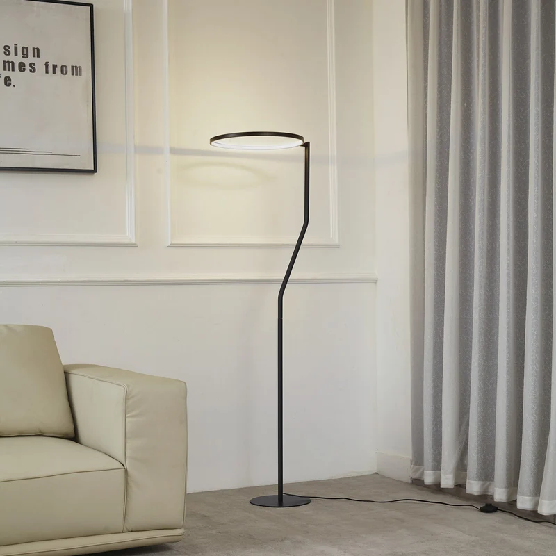 B-Ware Lindby Stehlampe Stehleuchte LED Bogenlampe Rayon mattschwarz Metall Aluminium