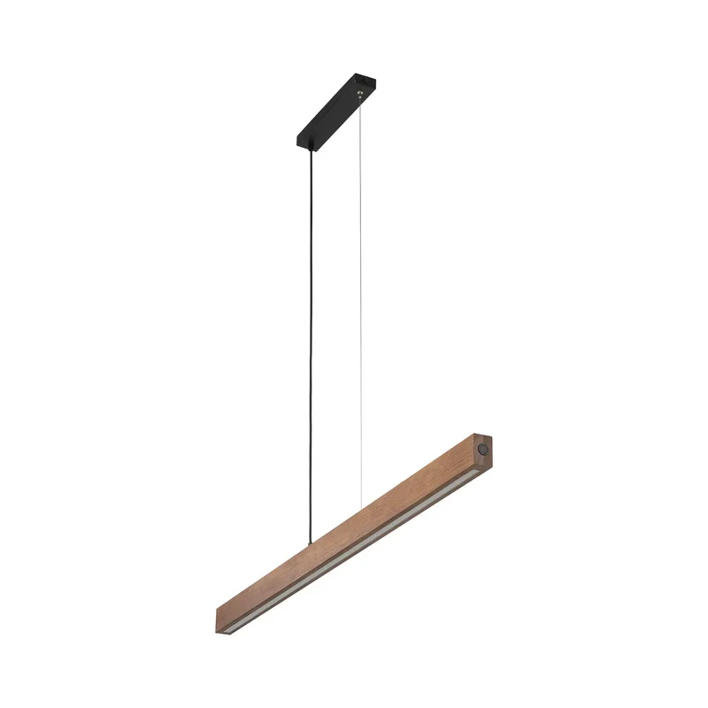 B-Ware Tk Lighting LED-Holzhängeleuchte Teo Hängeleuchte LED walnuss 126 cm Touchdim437