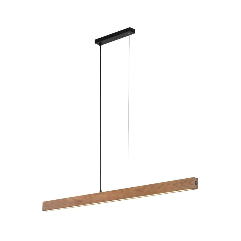 B-Ware Tk Lighting LED-Holzhängeleuchte Teo Hängeleuchte LED walnuss 126 cm Touchdim437