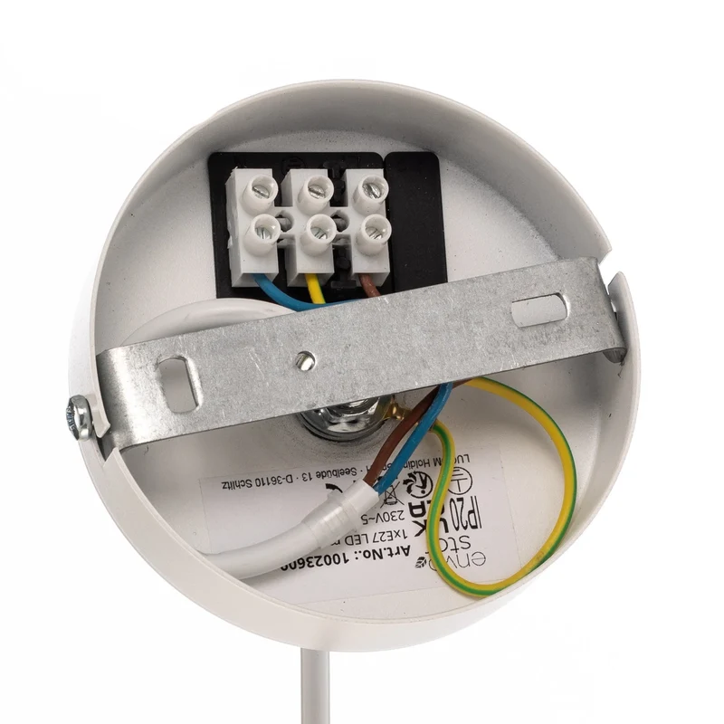 B-Ware Envostar Orlanda Hängelampe Baumwolle weiß Ellipse Deckenlampe Lampe Leuchte830