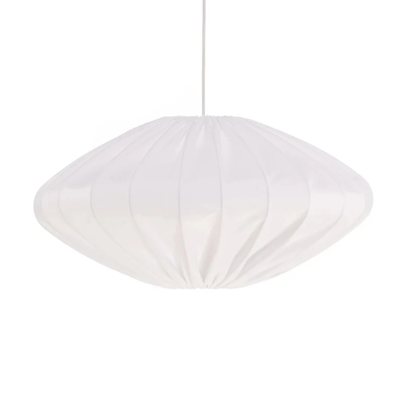 B-Ware Envostar Orlanda Hängelampe Baumwolle weiß Ellipse Deckenlampe Lampe Leuchte830