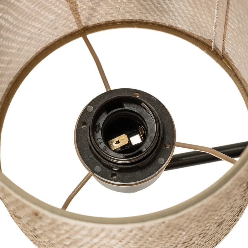 B-Ware Euluna Wandleuchte Lampe Solo Zylinder Jute hell Textilwandleuchte SIEHE TEXT