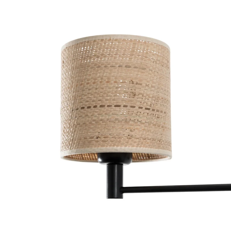 B-Ware Euluna Wandleuchte Lampe Solo Zylinder Jute hell Textilwandleuchte SIEHE TEXT