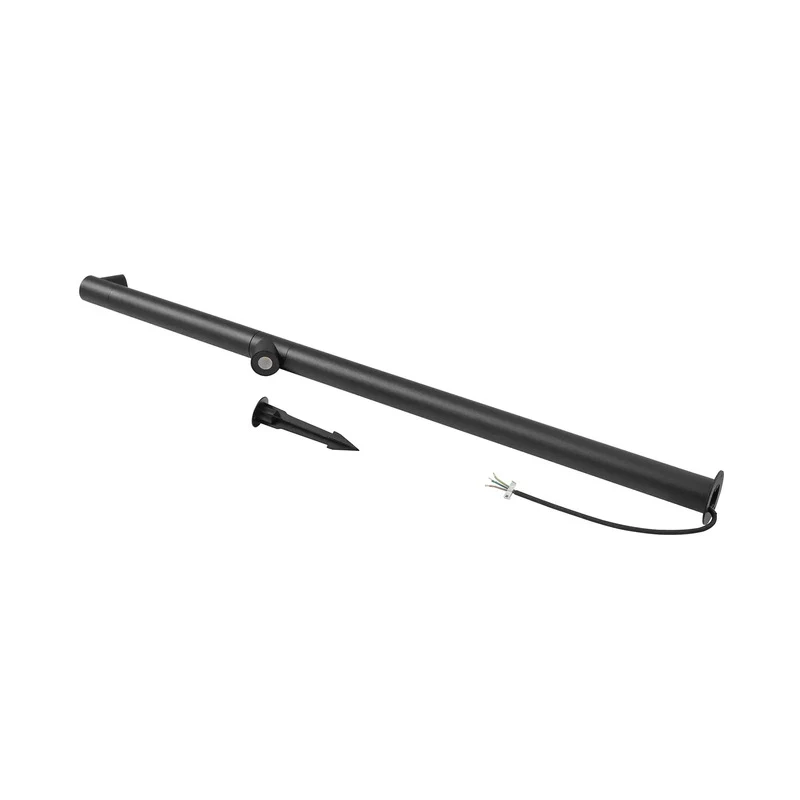 B-Ware Lindby Wegeleuchte Gartenlampe LED Luzian anthrazit Erdspieß Eisen Glas 120cm