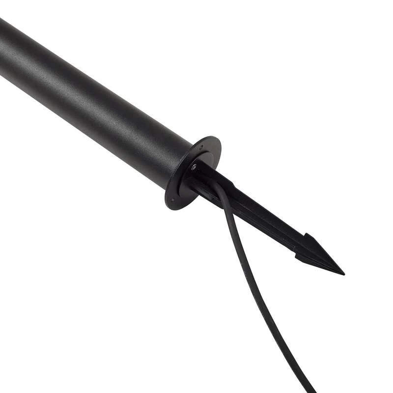 B-Ware Lindby Wegeleuchte Gartenlampe LED Luzian anthrazit Erdspieß Eisen Glas 120cm