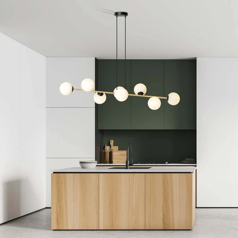 B-Ware EMIBIG Lighting GRAVITY 8 BL OPAL Hängeleuchte Hängelampe SIEHE TEXT/FOTO