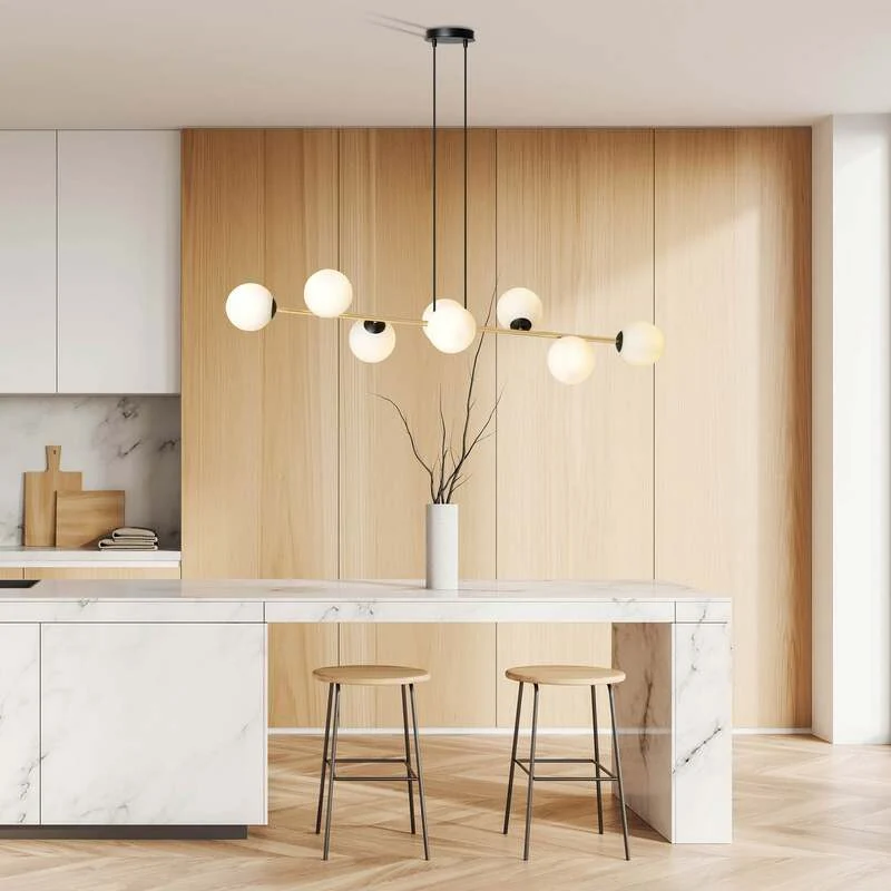 B-Ware EMIBIG Lighting GRAVITY 8 BL OPAL Hängeleuchte Hängelampe SIEHE TEXT/FOTO