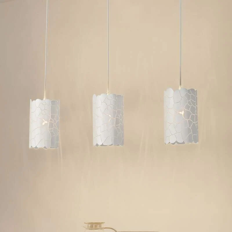 B-Ware Lindby Hängeleuchte Pendelleuchte Aralena weiß 3 flg Länge 92 cm369
