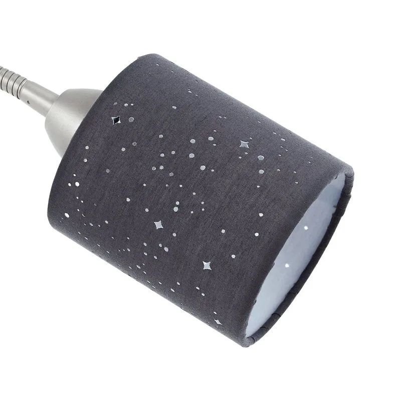 B-Ware Lindby Stehleuchte Lampe Jaileen grau Textil 170 cm Leselicht