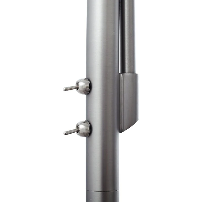 B-Ware Lindby Stehleuchte Lampe Jaileen grau Textil 170 cm Leselicht