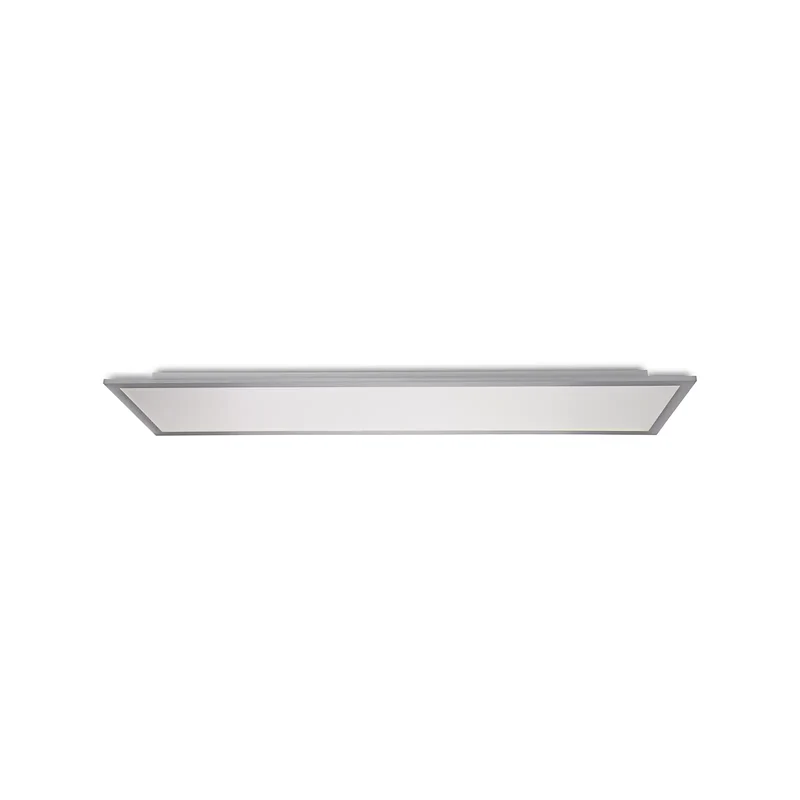 B-Ware PRIOS LED Panel Deckenleuchte Lichtpaneel weiss silber Kunststoff Aluminium 120