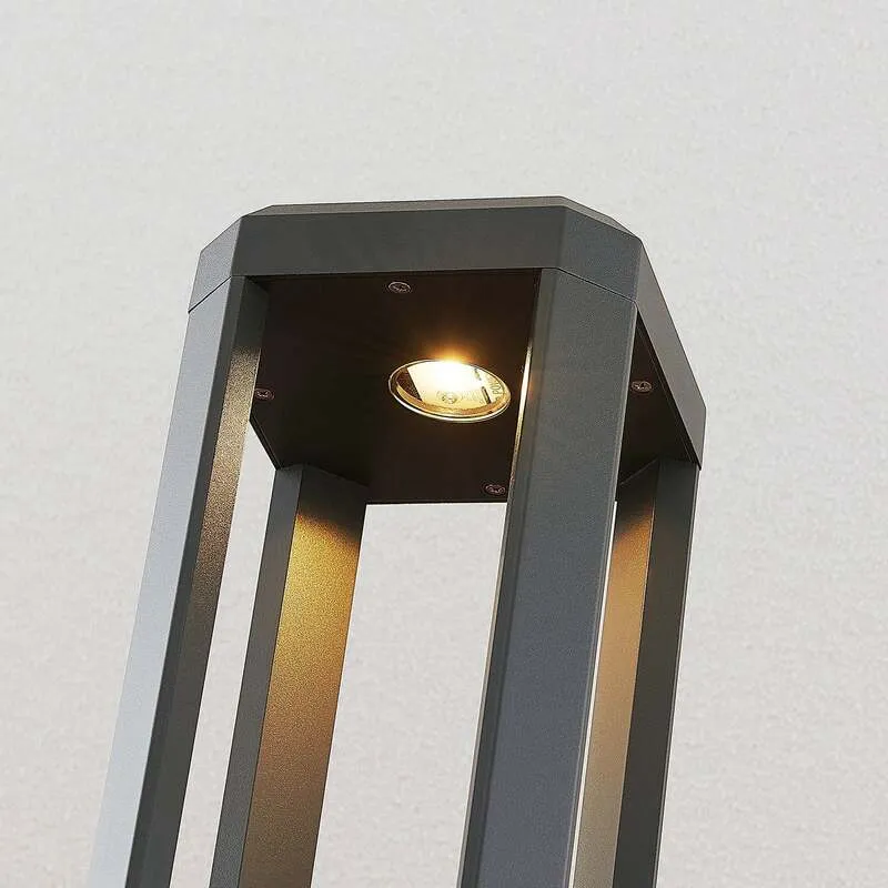 B-Ware Lucande LED-Wegeleuchte Deko-Gartenleuchte Fery in Anthrazit 80 cm 2 STÜCK