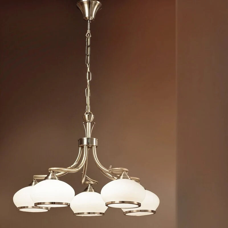 B-Ware Orion Hängeleuchte Elvira Deckenlampe Deko-Deckenlampe Pendelleuchte E27 5-flg