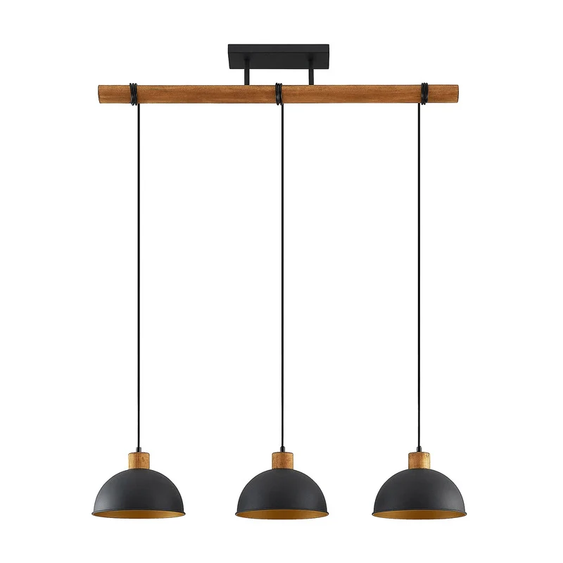B-Ware Lindby Flurin Hängeleuchte Pendelleuchte Esstischlampe 3-flg schwarz Metall
