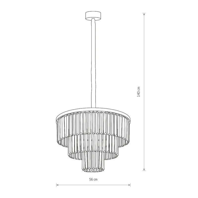 B-Ware Nowodvorski CRISTAL M 7616 Hängeleuchte Hängelampe Deckenleuchte Lampe Licht
