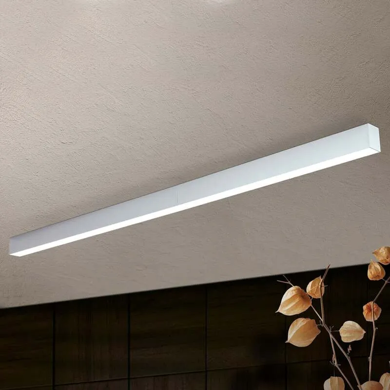 B-Ware Sando Pendelleuchte Deckenlampe LED alu warmweiß Aluminium PVC Aufhängeset 86 cm