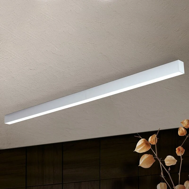 B-Ware Sando Pendelleuchte Deckenlampe LED alu warmweiß Aluminium PVC Aufhängeset 86 cm