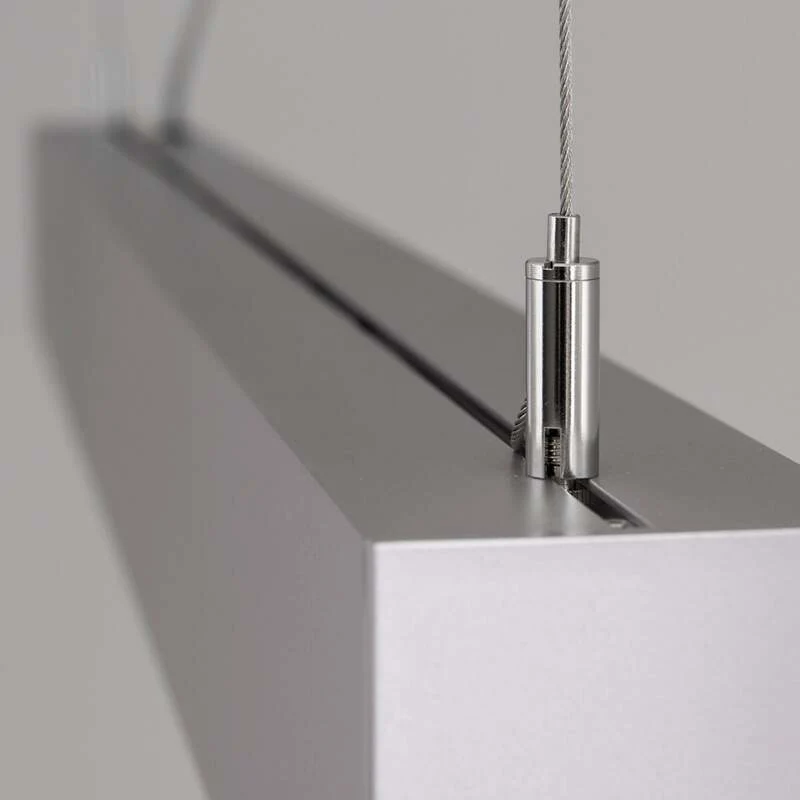 B-Ware Sando Pendelleuchte Deckenlampe LED alu warmweiß Aluminium PVC Aufhängeset 86 cm