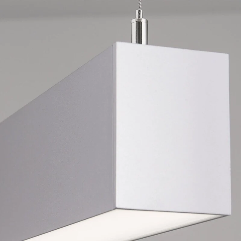 B-Ware Sando Pendelleuchte Deckenlampe LED alu warmweiß Aluminium PVC Aufhängeset 86 cm