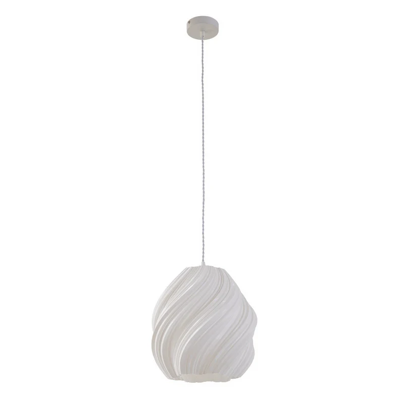 B-Ware Lindby Pendelleuchte Lampe Nuvia weiß 3D Druck 30 cm