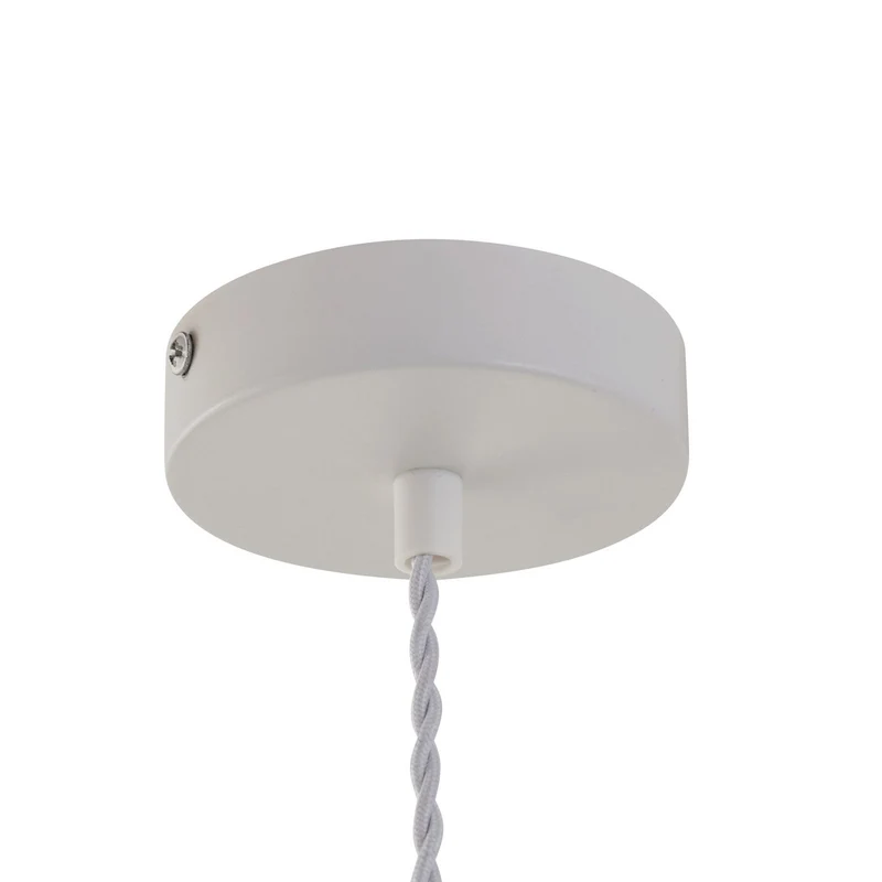 B-Ware Lindby Pendelleuchte Lampe Nuvia weiß 3D Druck 30 cm