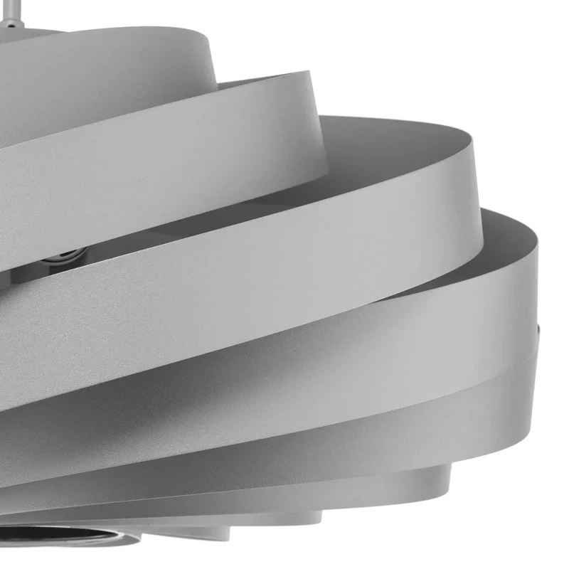 B-Ware Euluna Deckenleuchte Vento aluminiumfarben Ø 60 cm Metall Deckenlampe Lampe Spot