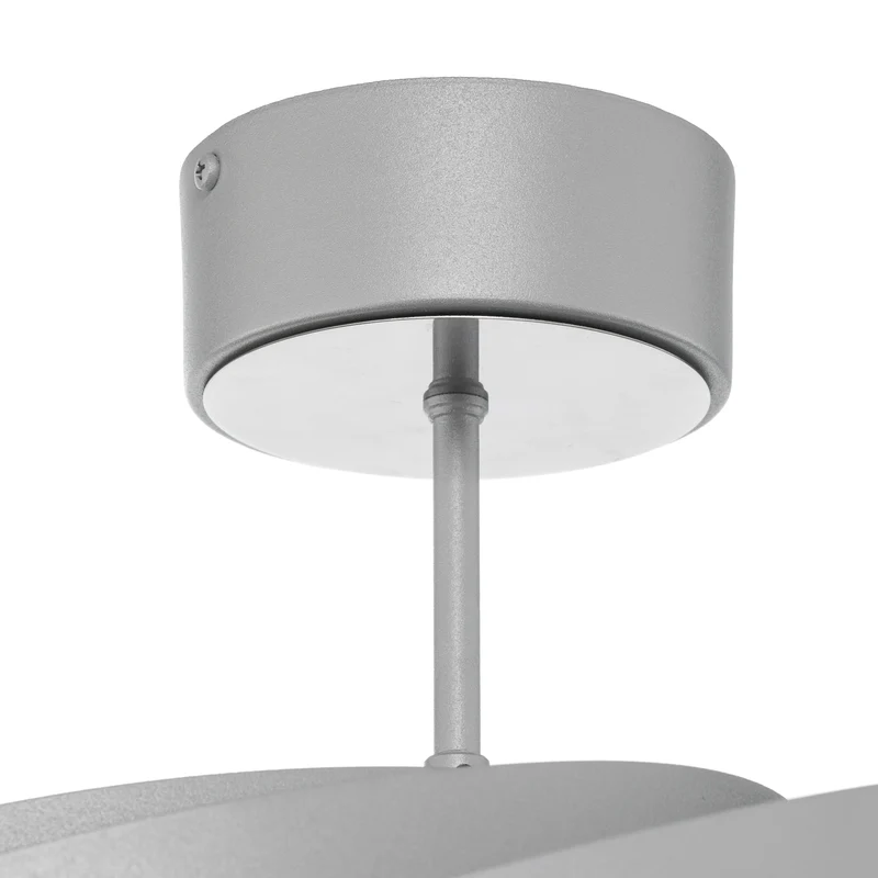 B-Ware Euluna Deckenleuchte Vento aluminiumfarben Ø 60 cm Metall Deckenlampe Lampe Spot