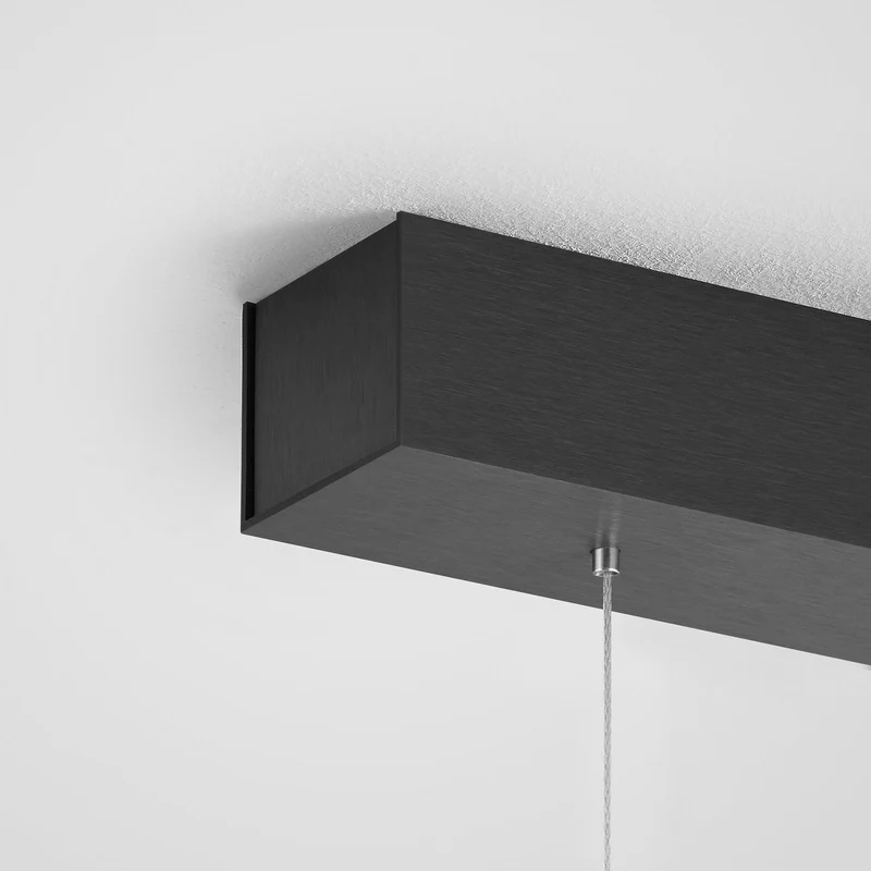 B-Ware Quitani Pendelleuchte Hängelampe Margita LED schwarz matt dimmbar Aluminium 118