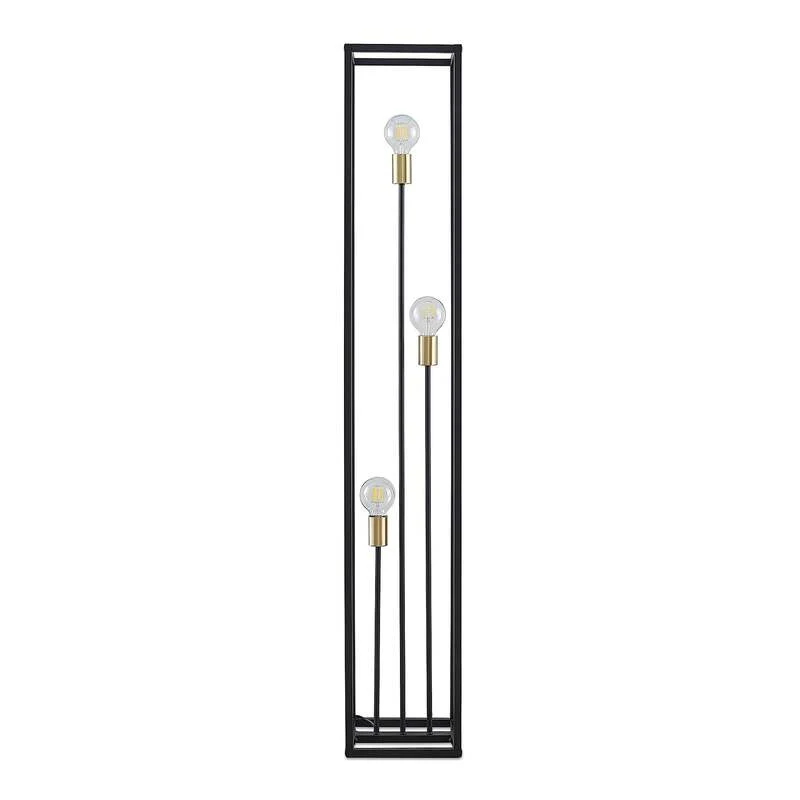 B-Ware Lindby Stehlampe Stehleuchte Tiliane LED Lampe 3-flammig schwarz 153cm hoch