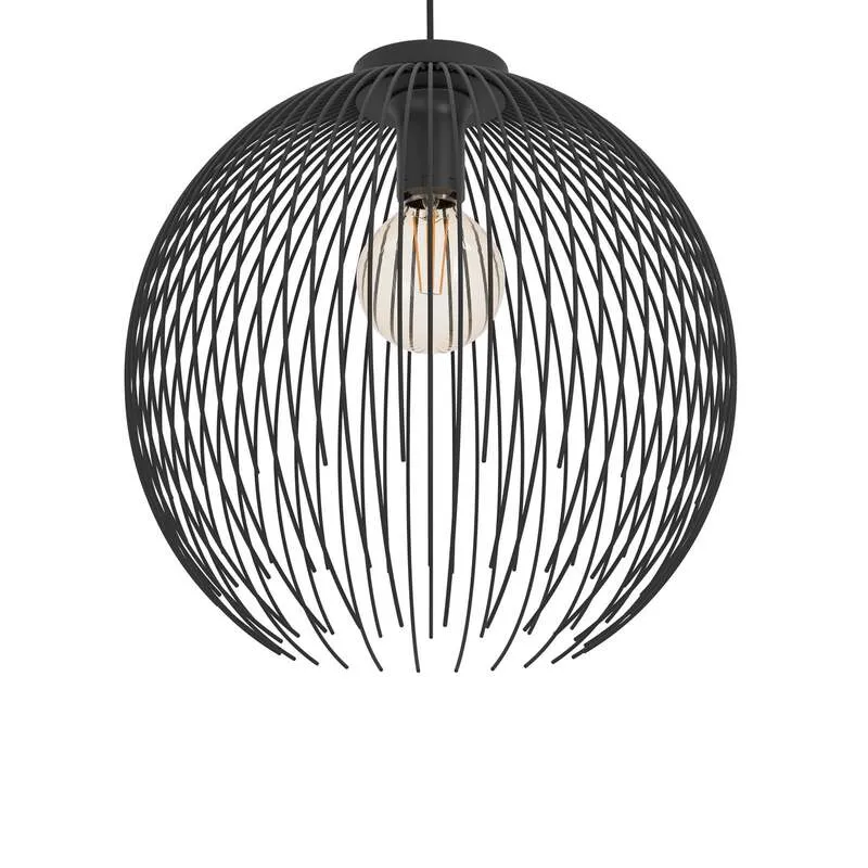 B-Ware Eglo Hängeleuchte Pendelleuchte VENEZUELA LED dimmbar schwarz Ø40cm Metall E27