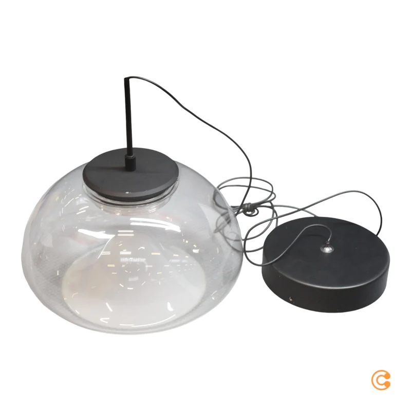 B-Ware FABAS LUCE LED Hängeleuchte Pendelleuchte Brena transparent dimmbar CCT 1-flg