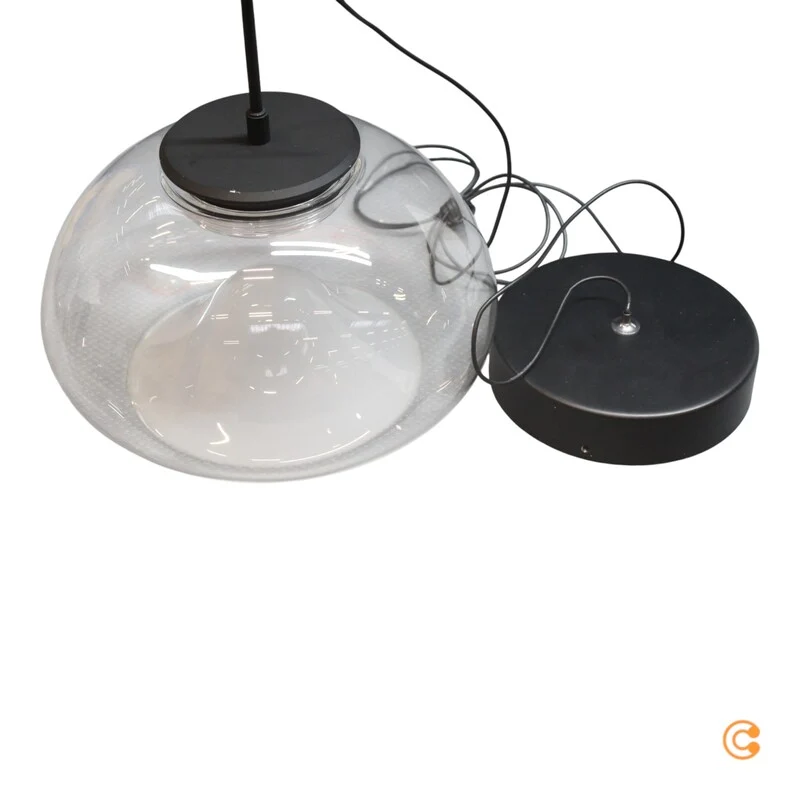 B-Ware FABAS LUCE LED Hängeleuchte Pendelleuchte Brena transparent dimmbar CCT 1-flg