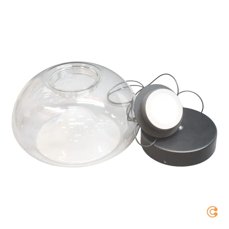 B-Ware FABAS LUCE LED Hängeleuchte Pendelleuchte Brena transparent dimmbar CCT 1-flg