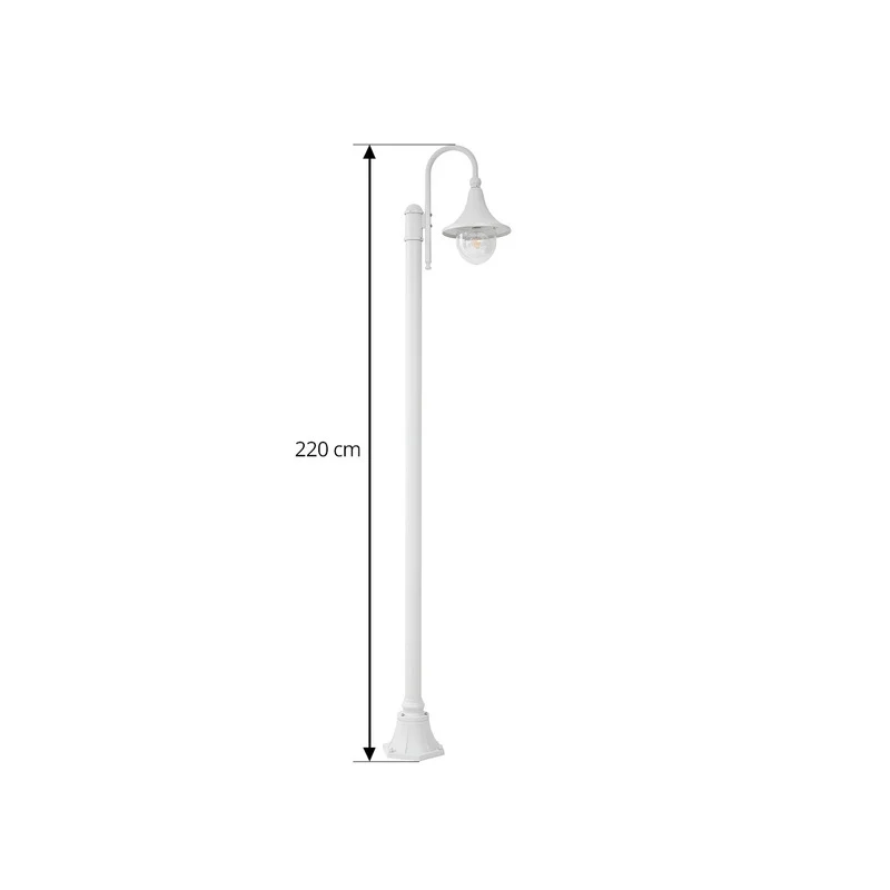 B-Ware Lindby Daphne Außenleuchte H220 Weiß Lampe Stehlampe Leuchte Spot