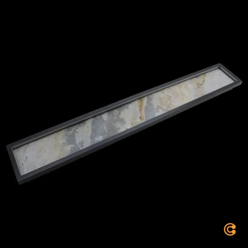 B-Ware Wandleuchte Wandlampe Schuller Valencia LED Stone schwarz Metall Acryl