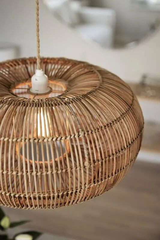 B-Ware PR Home Hängeleuchte Pendelleuchte Zuri Rattan 51 cm Wohnzimmer SIEHE TEXT/FOTO