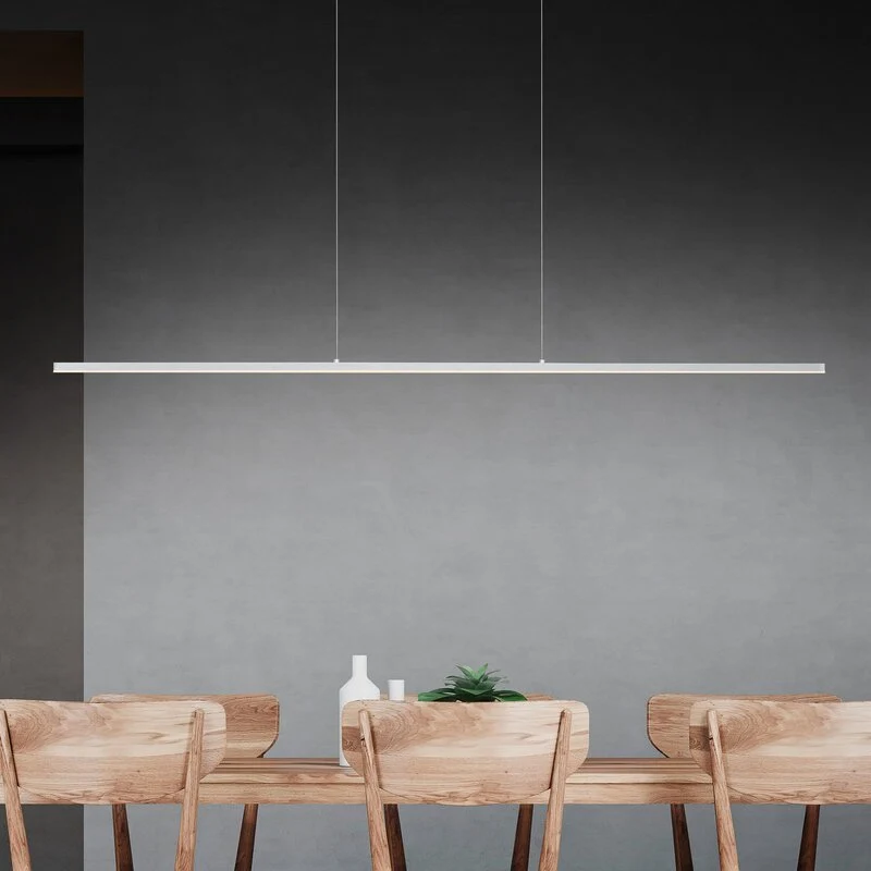 B-Ware Quitani Pendelleuchte Hängeleuchte LED Margita Silber Innenlampe dimmbar CCT930