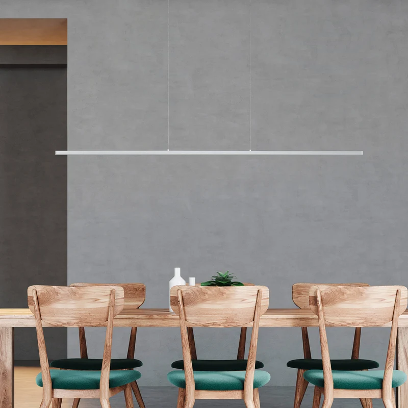 B-Ware Quitani Pendelleuchte Hängeleuchte LED Margita Silber Innenlampe dimmbar CCT930