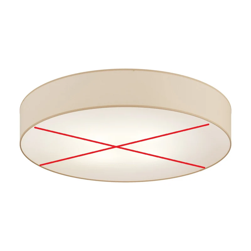B-Ware Euluna Deckenlampe Rondo Hängelampe Leuchte 6 x E27 beige 80 cm SIEHE TEXT/FOTO