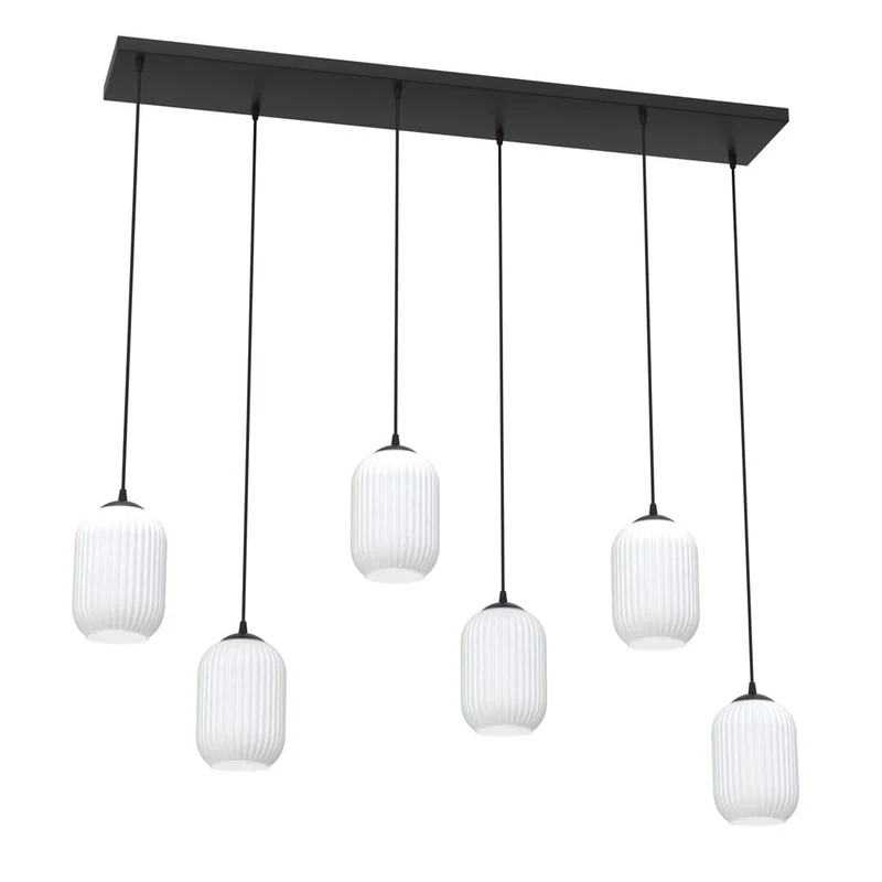 B-Ware Emibig Hängeleuchte Pendellampe Verdi 6 BL Opalweiß Zimmerlampe SIEHE TEXT/FOTO