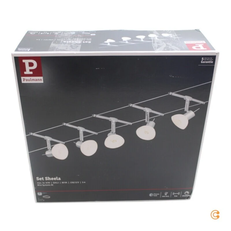 B-Ware Paulmann Sheela Seilsystem 5fl. Seillampe Seilleuchte Lampenseil SIEHE TEXT/FOTO