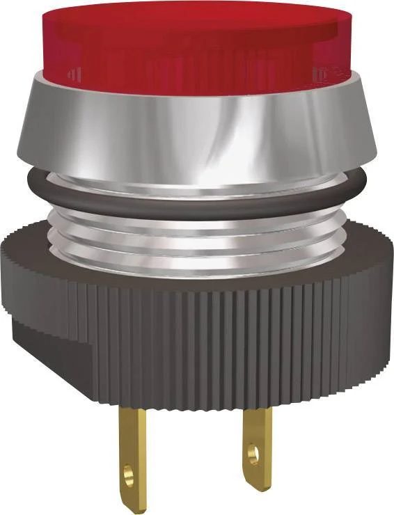 B-Ware LED Signalleuchte Kontrollleuchte Signal Construct SKCD16014 Rot 24V DC Schwarz