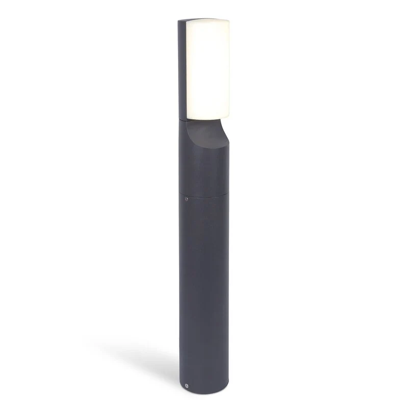 B-Ware LUTEC Wegeleuchte Gartenlampe LED Wegelicht Bati Zylinder anthrazit halbrund Dif