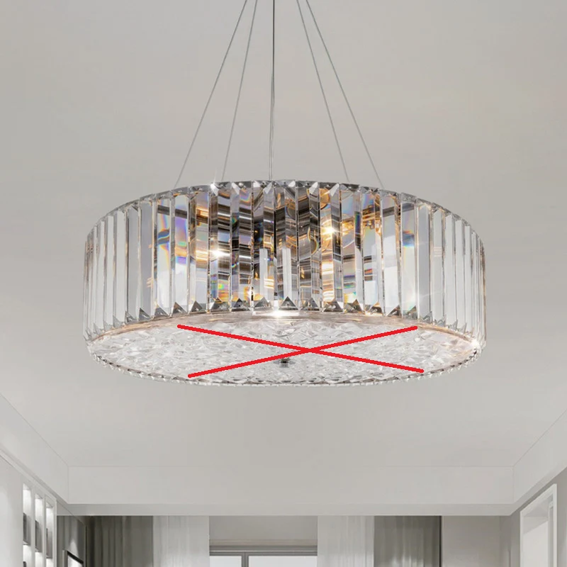 B-Ware Maytoni Hängeleuchte Pendelleuchte Lampe Kristall transparent chrom SIEHE TEXT