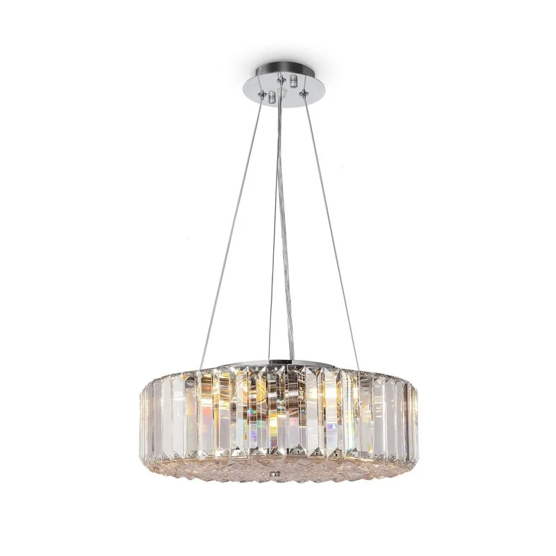 B-Ware Maytoni Hängeleuchte Pendelleuchte Lampe Kristall transparent chrom SIEHE TEXT
