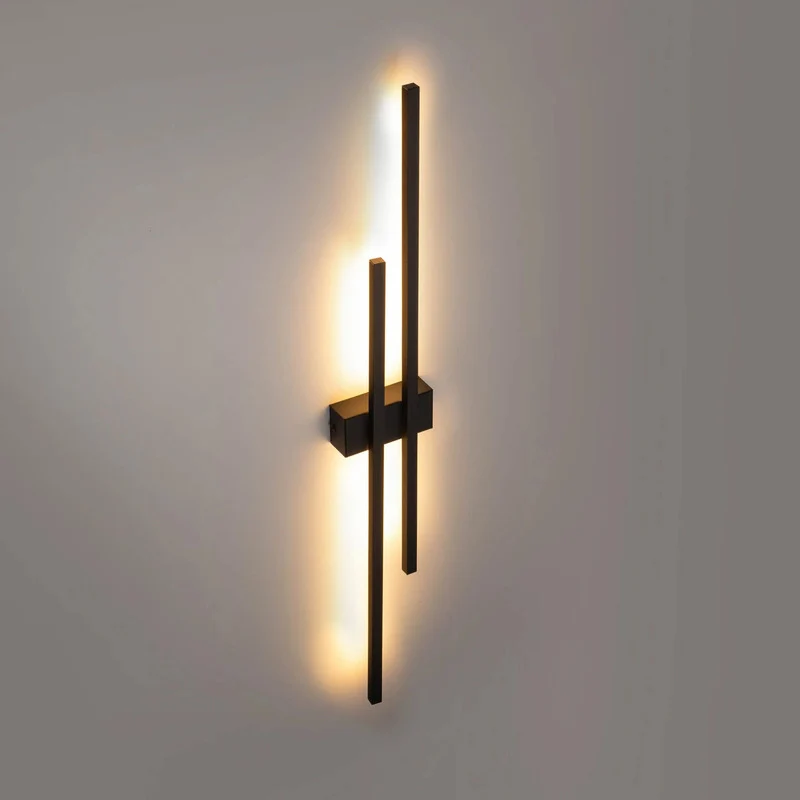 B-Ware TK Lighting Wandleuchte Wandlampe LED Flash schwarz Metall Kunststoff 2 flammig