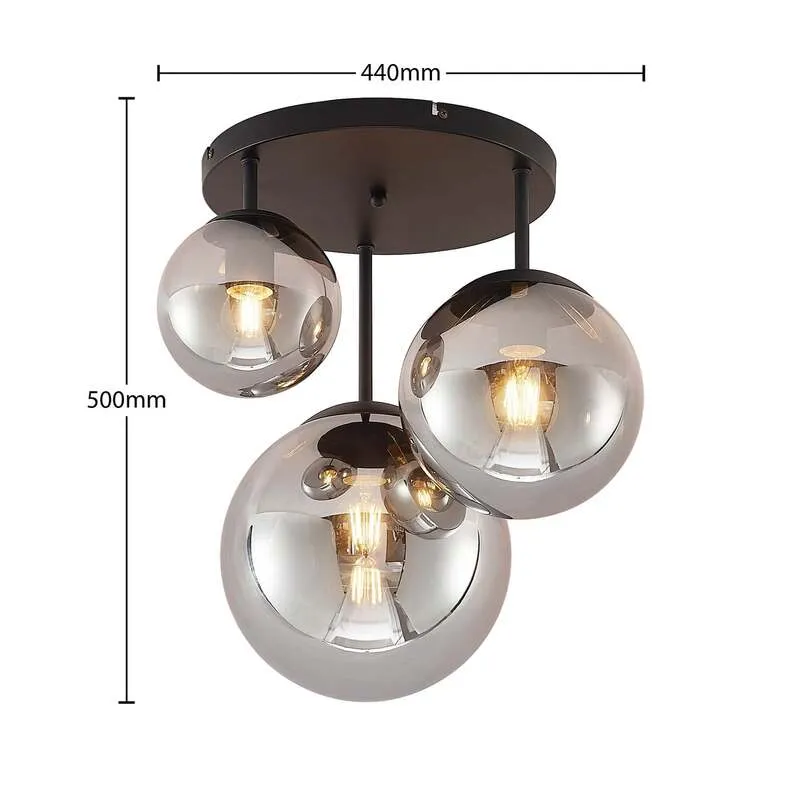 B-Ware Lindby Teeja Deckenlampe Deckenleuchte Deckenlicht Lampe Glas SIEHE TEXT/FOTO