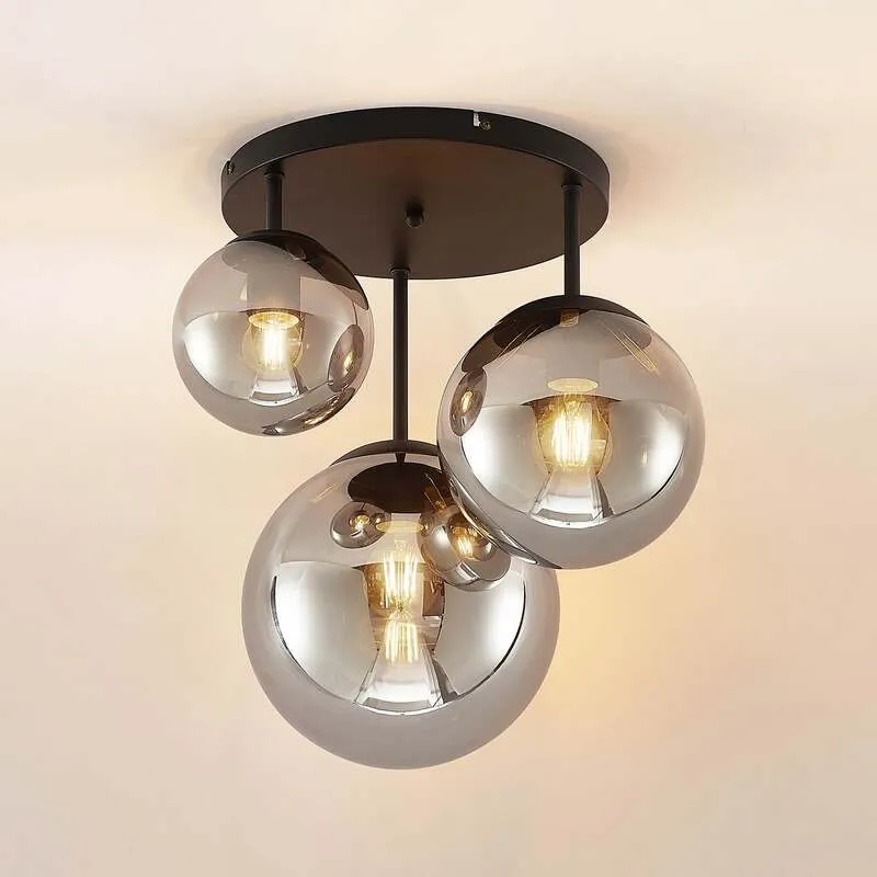 B-Ware Lindby Teeja Deckenlampe Deckenleuchte Deckenlicht Lampe Glas SIEHE TEXT/FOTO